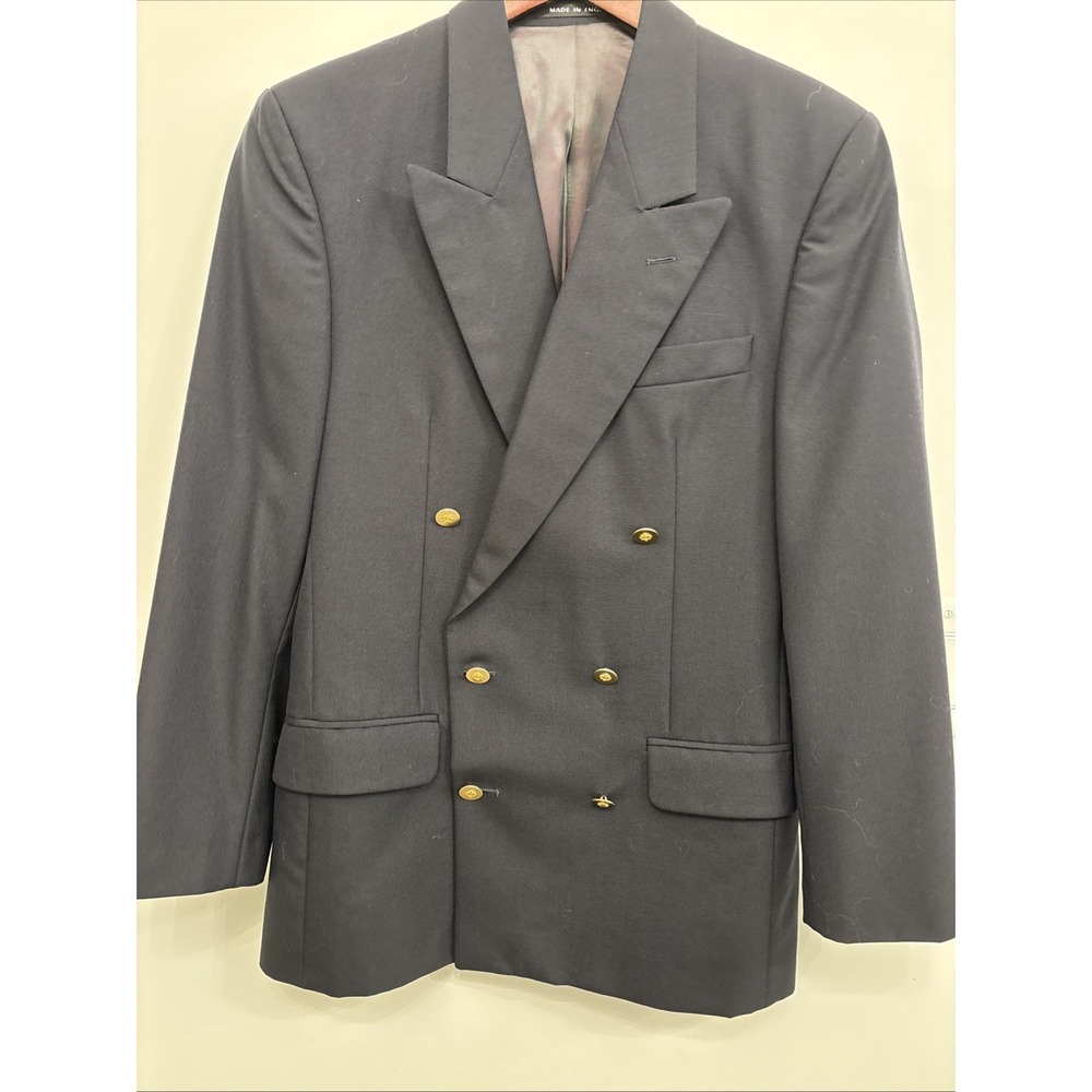 Classic Double-Breasted Navy Men's Blazer